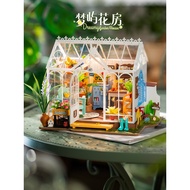 Rolife rolife rolife Mengyu Flower House DIY Handmade House Small House Miniature Model Mini House B