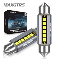 MAXGTRS 2Pcs LED C5W C10W 39mm 41mm 42mm LED Festoon Canbus Error Free 6500K White Car Interior Ligh