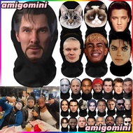 3D Face Mask Balaclava – Funny Creative Cosplay Ronaldo Messi Mr Bean Ishowspeed Full Facial Face Ma