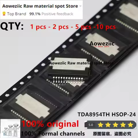 Aoweziic 2023+ 100% New Imported Original TDA8954 TDA8954TH HSOP-24 Audio Power Amplifier Chip