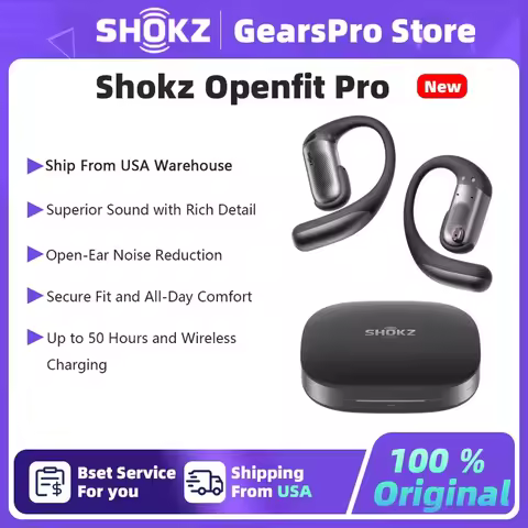 Shokz OpenFit Pro Earphone Open-Ear Noise Reduction True Wireless Earbuds 50H Battery IP55 Sports He