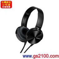 【金響電器】全新SONY MDR-XB450AP,黑色,重低音耳罩式立體聲耳機,台灣公司貨,保固一年,直購可議價