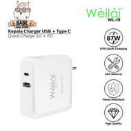 WEILAI WL-i9 TYPE-C FAST CAHRGING 87W ORIGINAL CHARGER HEAD