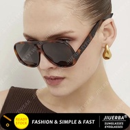 (JIUERBA) Aviator Sunglasses for Women Retro Fashion UV400 Sunglasses for Men