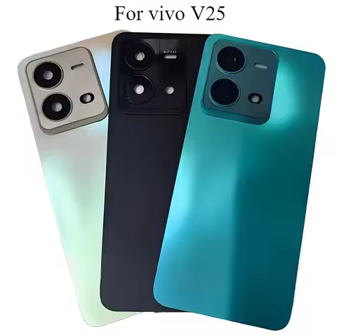 New For vivo V25 5G Battery Back Cover Camera with Lens Cover Phone Rear Housing Case Replacement PD