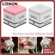 LIZMON Snooker Neutral Pool Chalk, Fine Powder Pink/Grey TP7500 Billiard Chalk, Professional Non-sli
