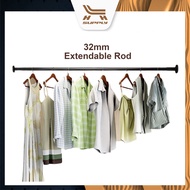 LH 78cm - 418cm Stainless Steel Telescopic Curtain Rod, Bathroom Rod, Tulle Curtain Rod, Towel Rack,