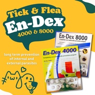 En-Dex Endex 4000 & 8000 Tablet Control Treatment Pet Anti Ticks And Fleas For Dogs and Cats