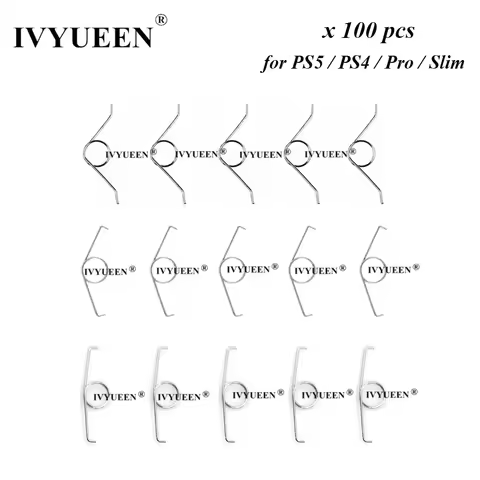IVYUEEN 100 pcs R2 L2 Trigger Buttons Springs for Dualshock 4 5 PS5 PS4 DS4 Pro Slim Controller Spri