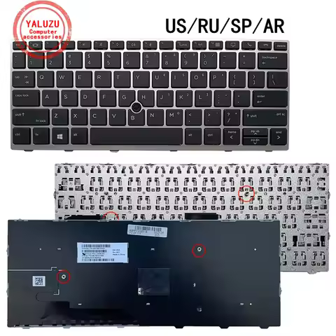 US/RU/SP/AR English/Russian/Spanish/Arabic NEW Laptop Keyboard For HP 730 G5 735 G5 830 G5 835 G5 83