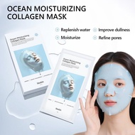 [HexKin Official]  Hexkin Ocean Collagen Mask(5 sheets) Niacinamide Hyaluronic Acid, Color Changing,