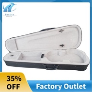 Violin Case 4/4 Size Professional Triangular Shape Violin Hard Case -Silver Inside Violin Parts New