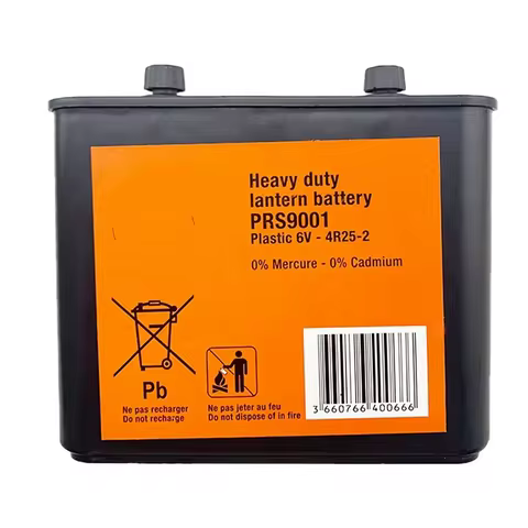 6V-4R25-2 6V Heavy Duty Prs9001 Plastic Barrier Light Rechargeable Battery Pack