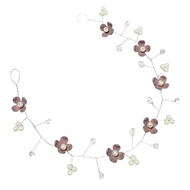 Secca Clover Pearl Crystal Headpiece Hairpiece Hiasan Kepala Mutiara Bunga Kristal Handmade Fashion