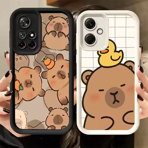 Phone Case for Xiaomi Poco X7 X6 X5 X3 Pro Funny Capybara Cartoon Cute Shell M8 M7 M6 M5S X4 Redmi 1
