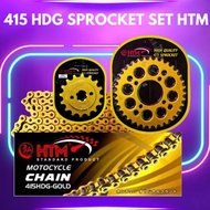 415HDG-122L EVO Z DMS110 DEMAK SYM HTM SPROCKET SET GOLD