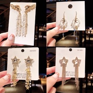 50pcs Piercing Earrings Dangling Earrings moon star heart pearl flower Fashion Earrings Silver Earri