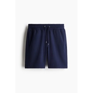 HM ผู้ชาย หลวม ขาตรงพร็อพ กางเกงขาสั้น มาตรฐานพอดีฤดูร้อนมาใหม่ 2025 สบาย กางเกงลำลอง ความยาวสั้น