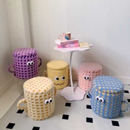 Ottoman Dopamine Little Monster Storage Bucket Shoe Bench Home Bedroom Snack Storage Box Storage Sto