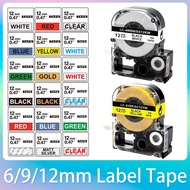 6/9/12mm Compatible for EPSON SS12KW LC-4WBN Label Tape 12mm Refill LabelWorks / KingJim TepraPro La
