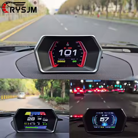 P17 HUD OBD2 GPS On-board Computer Car Electronics Accessories Head Up Display Vehicle Speed Voltage