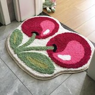 1pc Cherry Fruit Bath Mat 50X62cm (19.7X24.4inch), Comfortable Machine Washable Long Plush Bathroom 