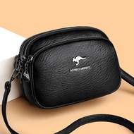 新款包%袋鼠小包女2025单肩包斜挎包软皮女士手机包妈妈包婆婆包