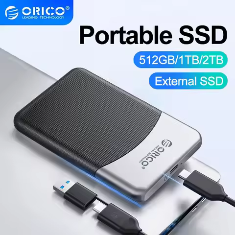 ORICO MINI Portable SSD 500MB/S External Solid State Drive High-speed USB 3.1 Gen1 Type- C PSSD 128G