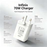 INFINIX Charger  70Watt  Type C Original Support Fast Charger 70W Charger/ Universal Travel Charger/