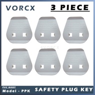 [3 PIECE] PPK Safety Plug Key 2 Pin Plug Converter Adapter