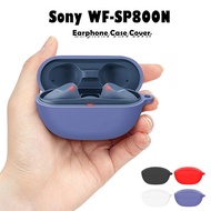 【Original boutique】For Sony WF-SP800N Case Creative Solid Color Soft Silicone Earphone Case Casing C