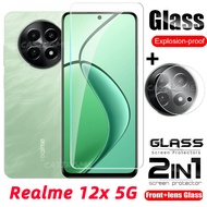 Realme 12x 5G 2024  Full Cover Tempered Glass Flim For Realme 12x Realme12x 12 x + 12+ 12xRealme 5G 