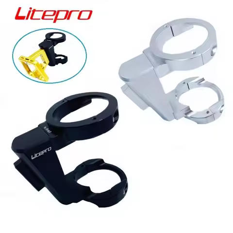 Litepro For Birdy 2-3 Series Folding Bike Front Bags Panniers Block Adapter Aluminum Alloy CNC Carri