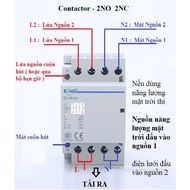Starting from 2NC 2NO 100A- Contactor Used as ATS Switching 2 power sources