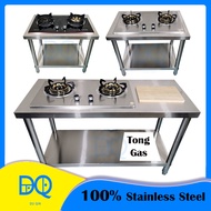 Du Qin Rak Dapur Gas Stainless Steel | Meja Dapur Kompor Rak Besi Tahan Karat | Kitchen Stove Rack D