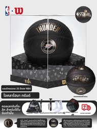 WILSON | คอลเลกชันบาสเกตบอลที่ระลึก NBA Championship 2025 Thunder สำหรับในร่มและกลางแจ้ง