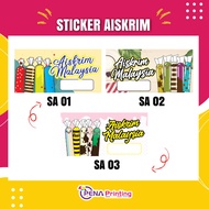 Sticker Aiskrim Malaysia (KALIS AIR) 🍦🍦🍦