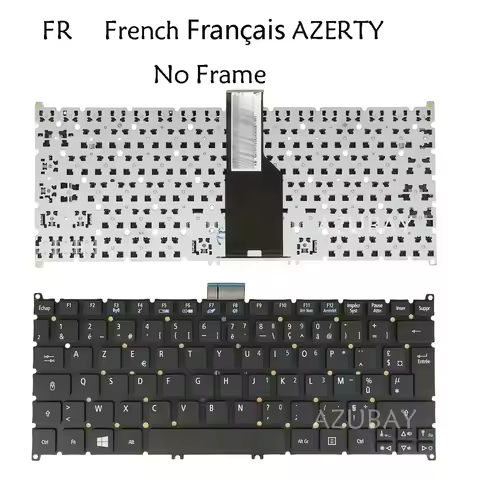 French AZERTY Keyboard For Acer ultrabook Aspire V5-121 V5-131 V5-171 S5-391 S3-391 S3-951 S3-371 ms