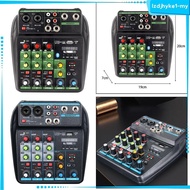 [LzdjhykecbMY] 4 Channel Mixer with Sound Board Digital Mixer Line Mixer for Instrument DJ Mixing Music Band Performance