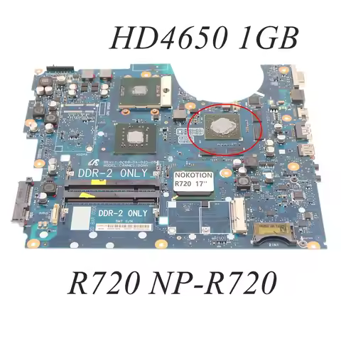 For Samsung NP-R720 R718 R720 17 Inch PC Motherboard 17.3 inch HD4650 1GB DDR2 BA92-05643A BA41-0106