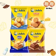 Julie's Milk/Cheese/Choc Crackers/Sticks 80/110/100g Biscuit Cookies
