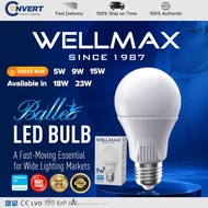 6.6 Mid Year Sales WELLMAX E27 Samsung LED Light Bulb/LED lamp 5W 9W 15W 18W 23W/3000K/4000K/6500K /