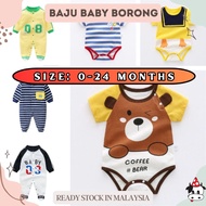 [ Baju Baby Borong ] Baju Baby Romper Comfortable Cotton Clothing Short Sleeve Jumpsuits Baju Budak 
