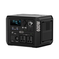 【COD】FlashFish BP060A สถานีพลังงานสำรองไฟ 600W/336Wh พร้อมแบตเตอรี่ LiFePO4 90810mAh เต้ารับไฟฟ้ากระ