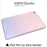 【Sara Garden】客製化 手機殼 蘋果 ipad mini4 藍粉 漸層 幾何 保護殼 保護套 硬殼