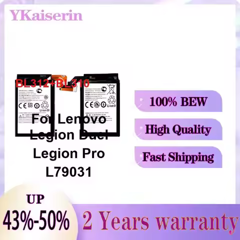 High Quality BL312+BL310 Reliable Power Mobile Phone Battery For Lenovo Legion Duel Legion Pro L7903
