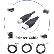 Universal USB 2.0 Printer Cable A Male to B Male Portable Stable Transmission