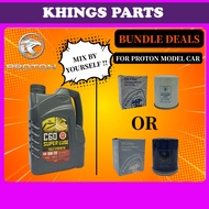 Bardahl C60 Super Lube Engine Oil 0W20 4 Litre + Original PROTON Oil Filter - 100% GENUINE