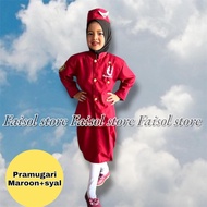 GIRLS' FLIGHT ATTENDANT CLOTHES, LITTLE FLIGHT ATTENDANT PROFESSIONAL CLOTHES