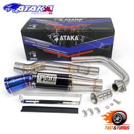 ATAKA 51MM/35MM HighMount Exhaust Pipe Type Pipe Full System RAIDER 150 CARB/FI Open Canister Pipe